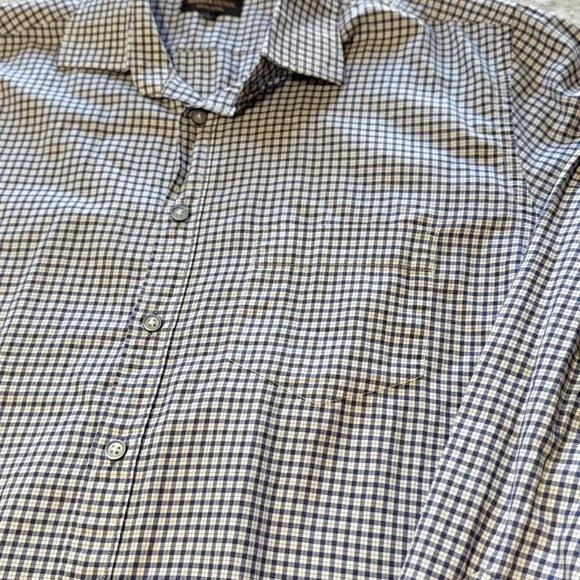 Rodd & Gunn Shirt Men's Sz Large Italian, cotton Long Sleeve white and blue - Picture 3 of 8